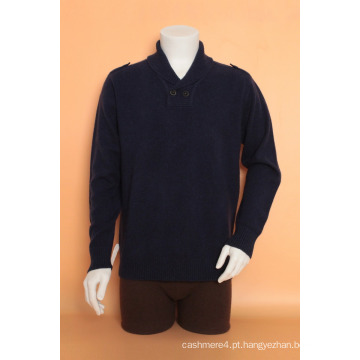 Homens Yak Lã / Cashmere V Neck Long Sleeve Sweater / Tricô / Vestuário / Vestuário